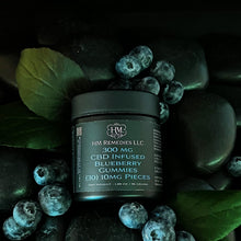 Load image into Gallery viewer, 300 MG CBD Infused Blueberry Gummy Hexagons